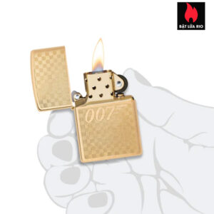 Zippo 46298 - Zippo James Bond 007™ Textured Auto Engrave Brushed Brass 2