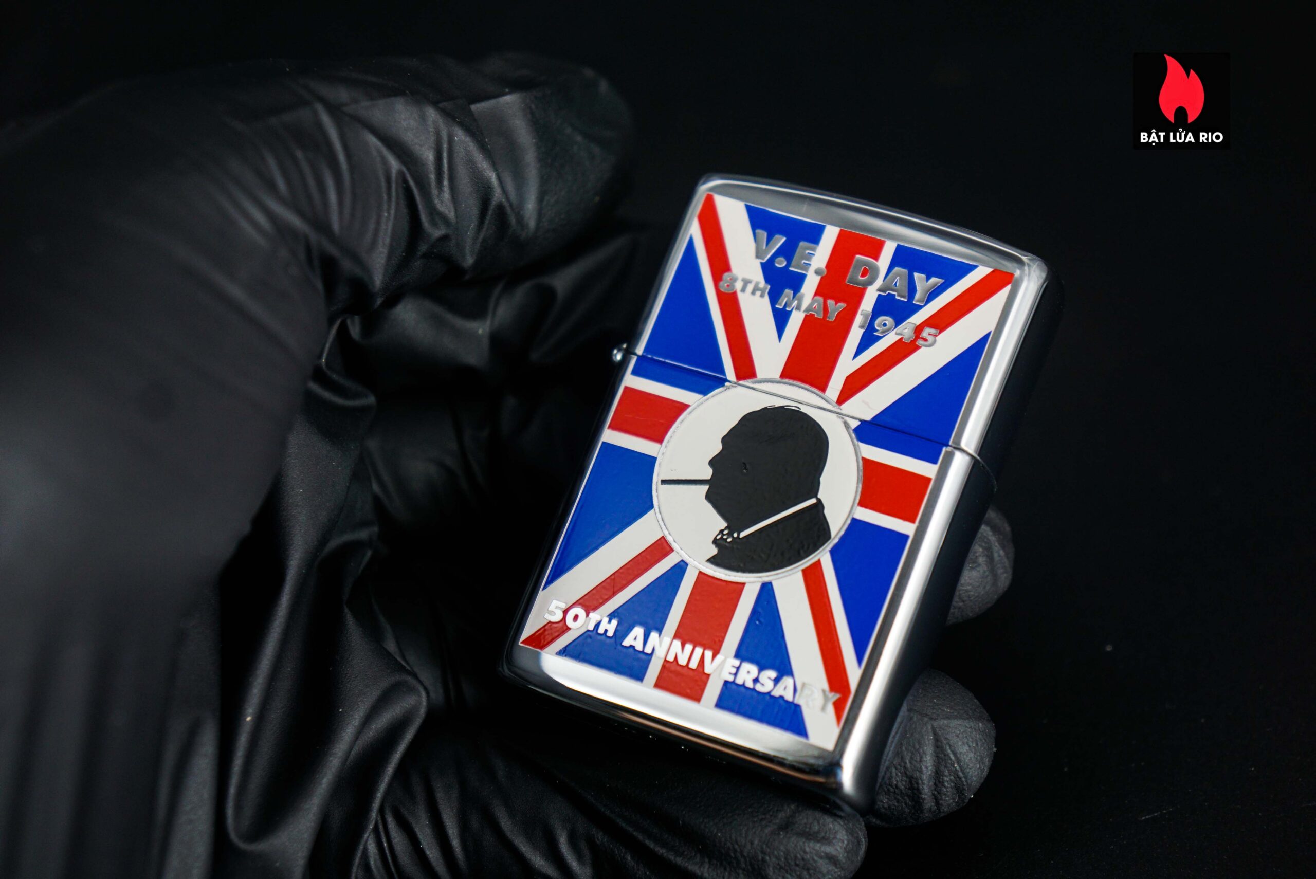 Zippo La Mã 1995 – VE Day 50th Anniversary – Winston Churchill 10