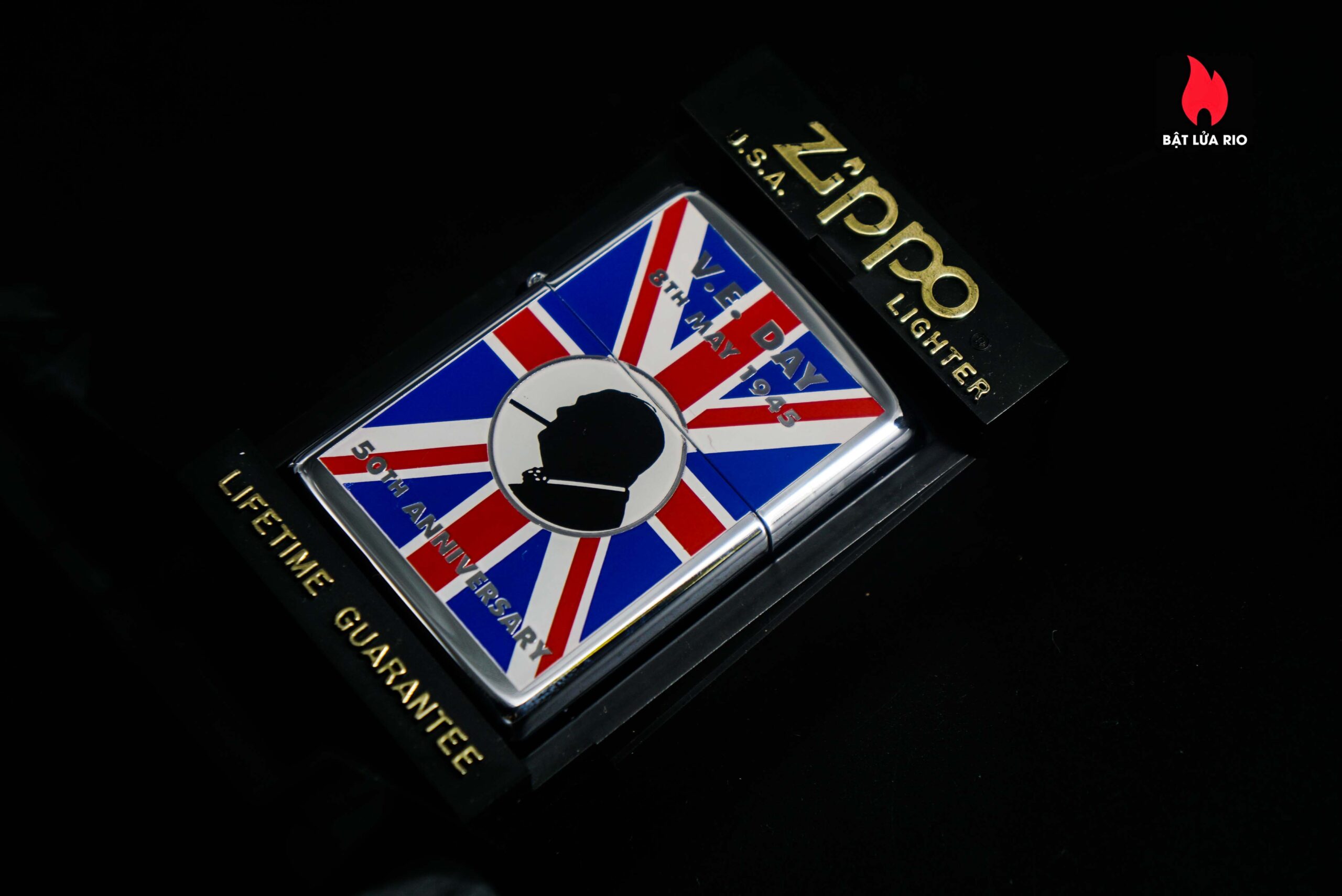 Zippo La Mã 1995 – VE Day 50th Anniversary – Winston Churchill 4