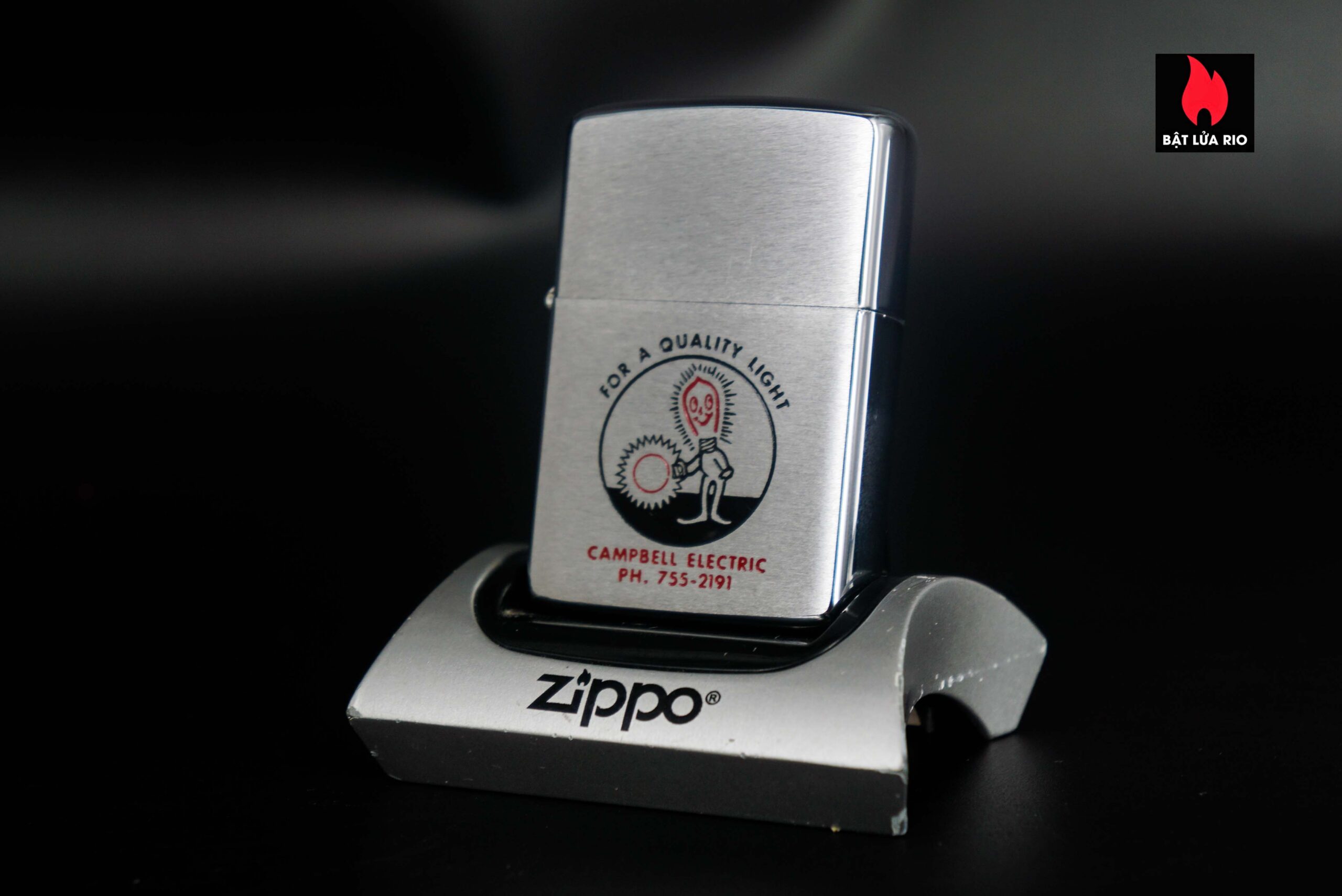 Zippo Xưa 1965 – Campbell Electric FOR A QUALITY LIGHT 10