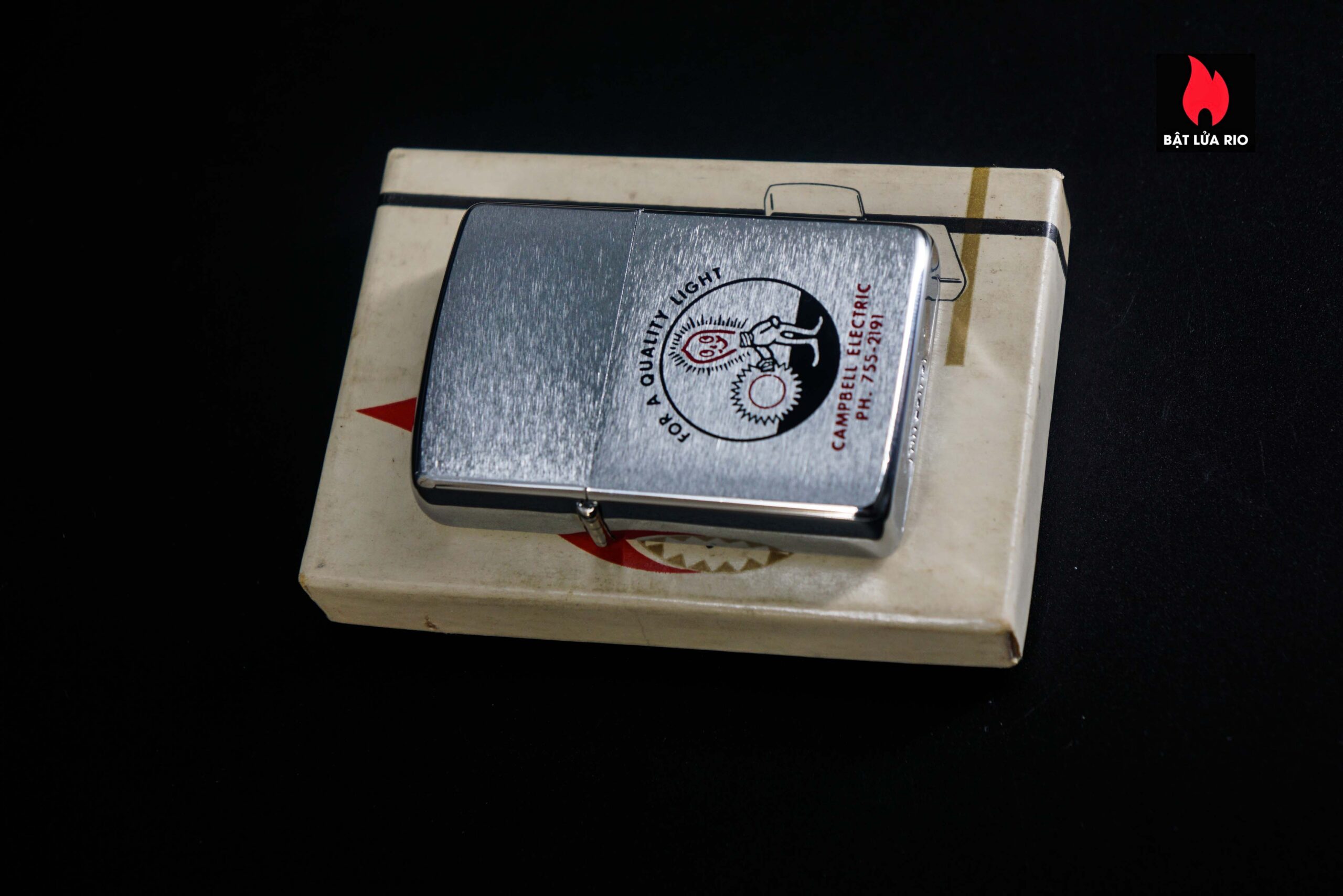 Zippo Xưa 1965 – Campbell Electric FOR A QUALITY LIGHT 4
