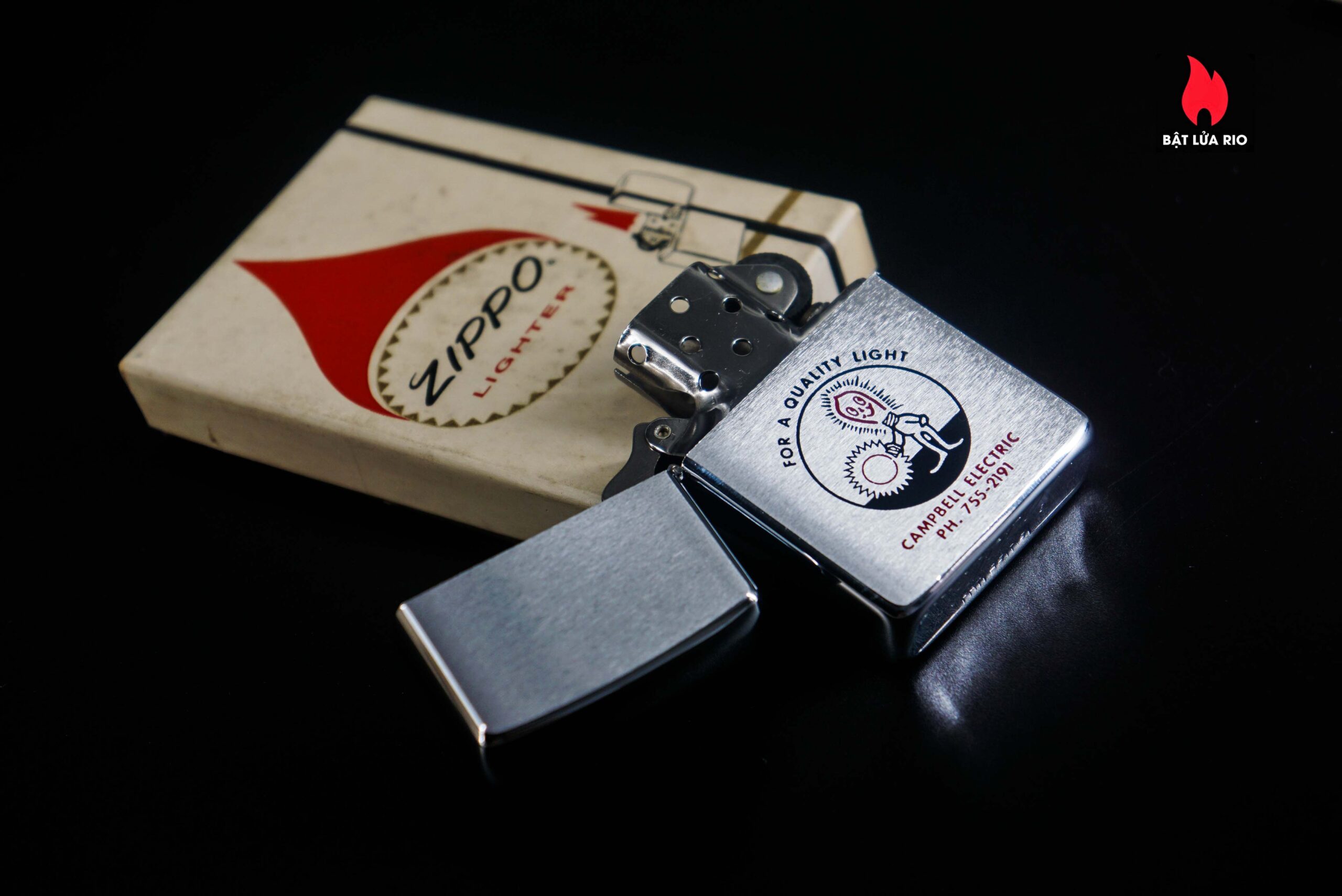 Zippo Xưa 1965 – Campbell Electric FOR A QUALITY LIGHT 6