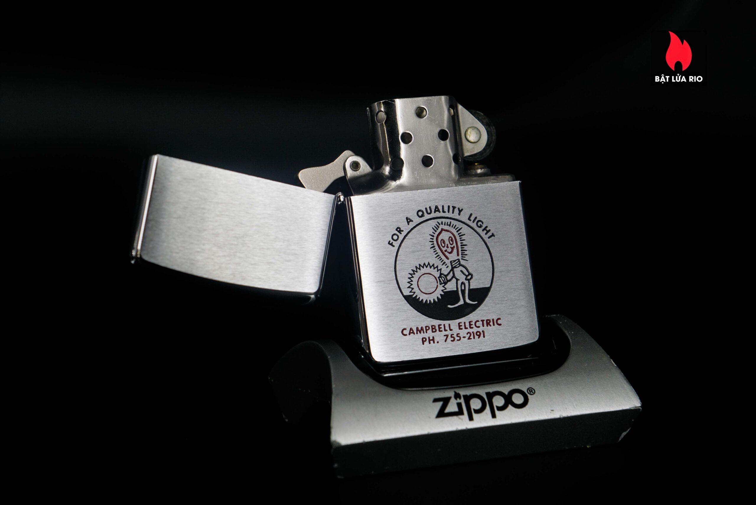 Zippo Xưa 1965 – Campbell Electric FOR A QUALITY LIGHT 9