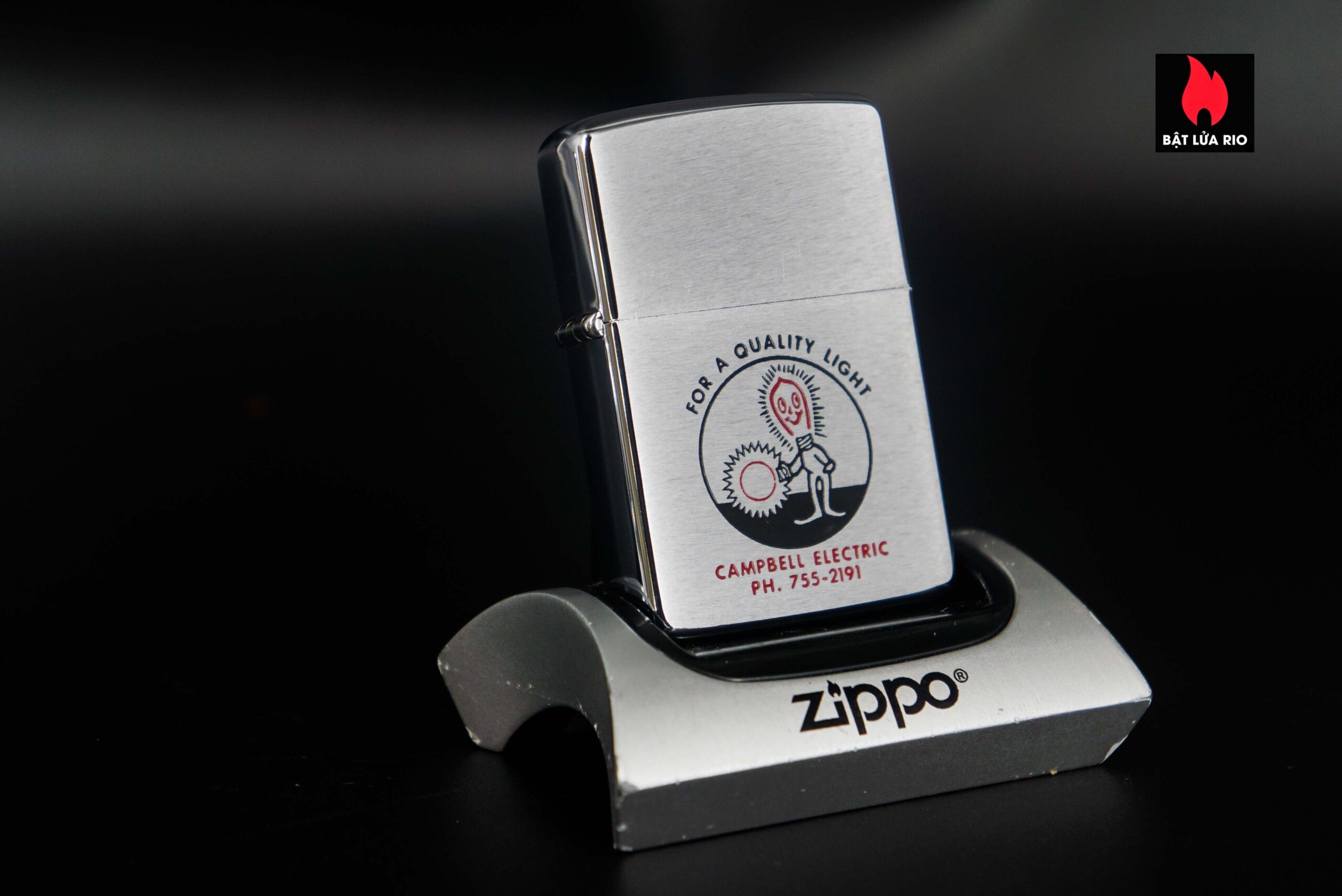 Zippo Xưa 1965 – Campbell Electric FOR A QUALITY LIGHT