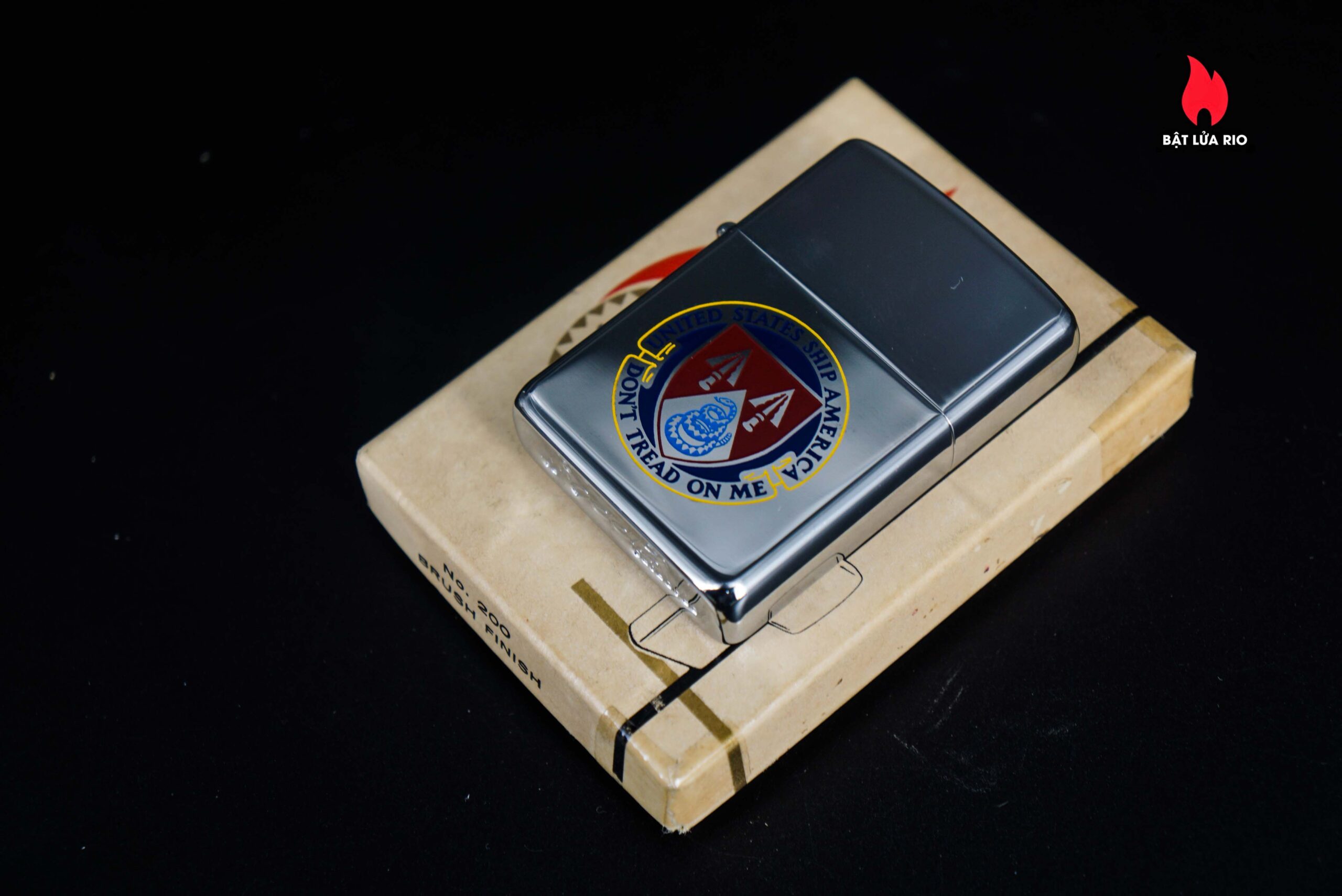 Zippo Xưa 1968 – United States Ship America – Don’t Tread On Me – USS America CVA 66 5