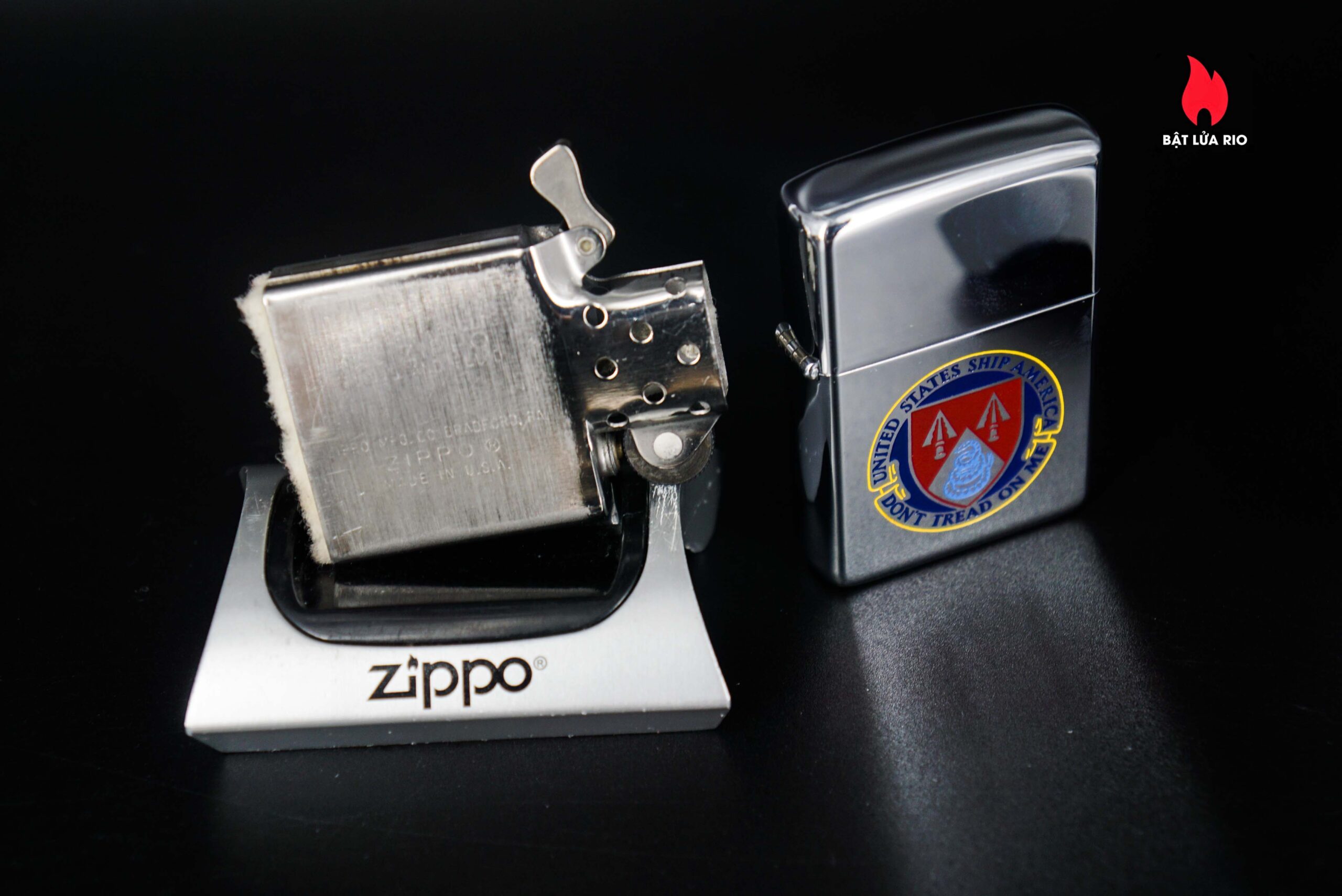 Zippo Xưa 1968 – United States Ship America – Don’t Tread On Me – USS America CVA 66 8