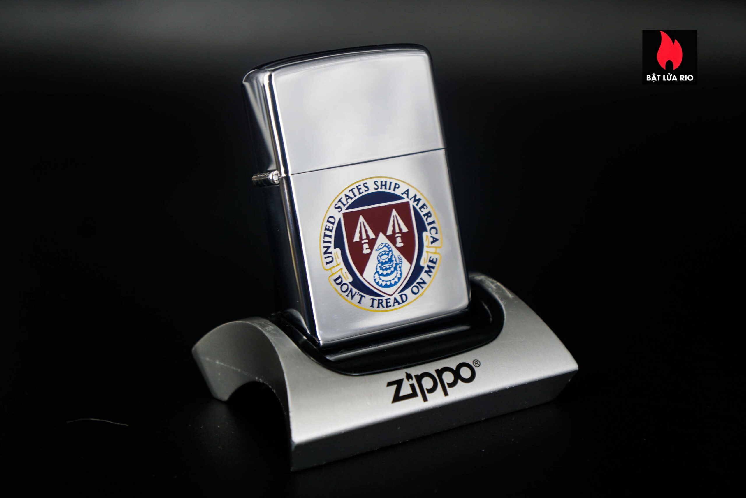 Zippo Xưa 1968 – United States Ship America – Don’t Tread On Me – USS America CVA 66