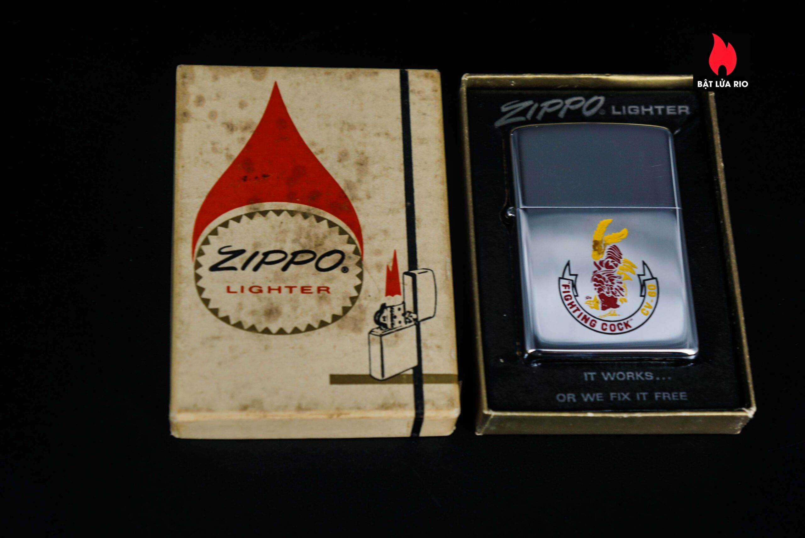 Zippo Xưa 1975 – USS Saratoga (CV-60) "Fighting Cock" 36 Zippo Xưa 1975 – USS Saratoga (CV-60) "Fighting Cock" 1