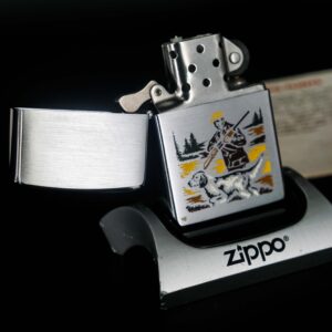 Zippo Xưa 1977 – Hunter & Dog – Sport Serries 9