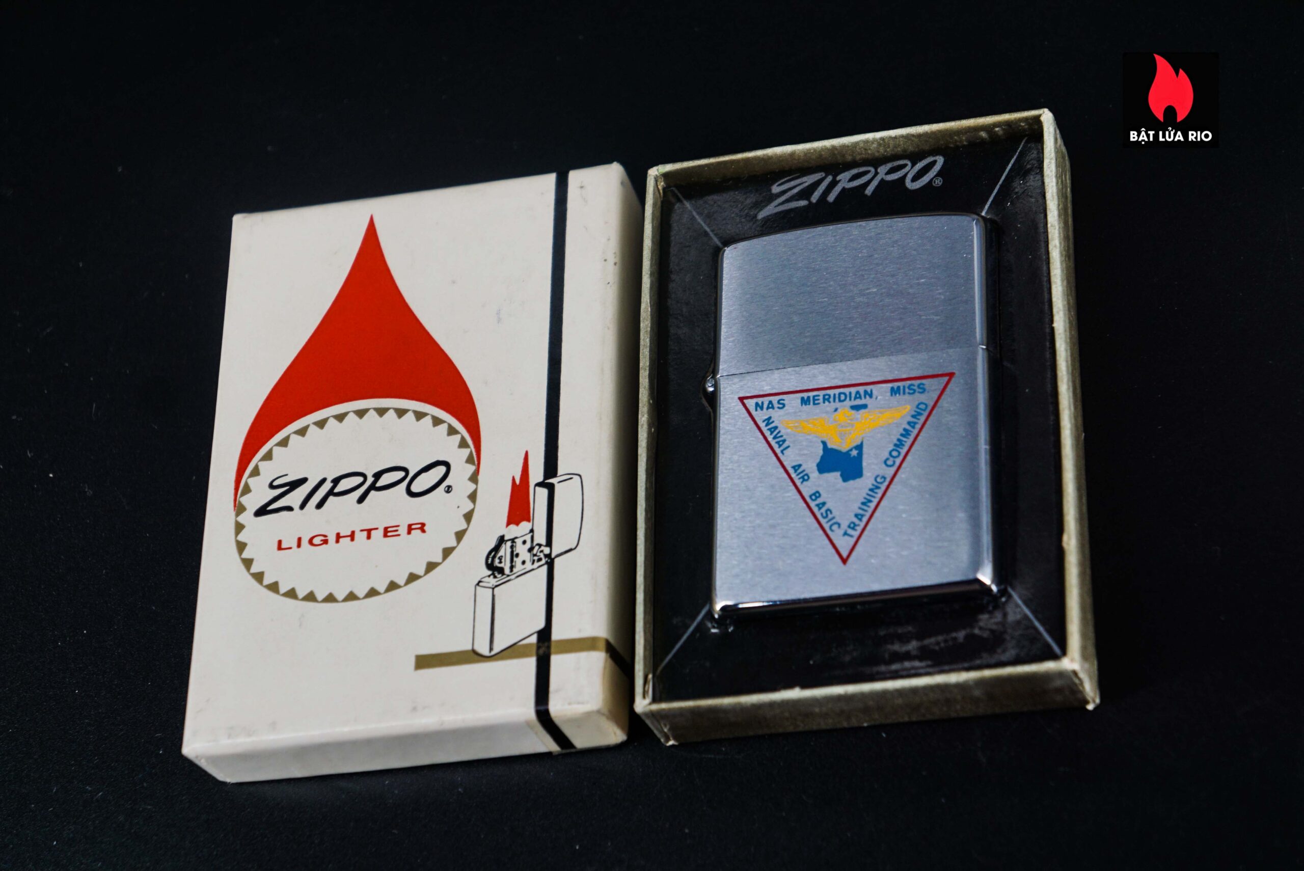 Zippo Xưa 1977 – Nas Meridian Miss. Training Command Naval Air Basic Training 1