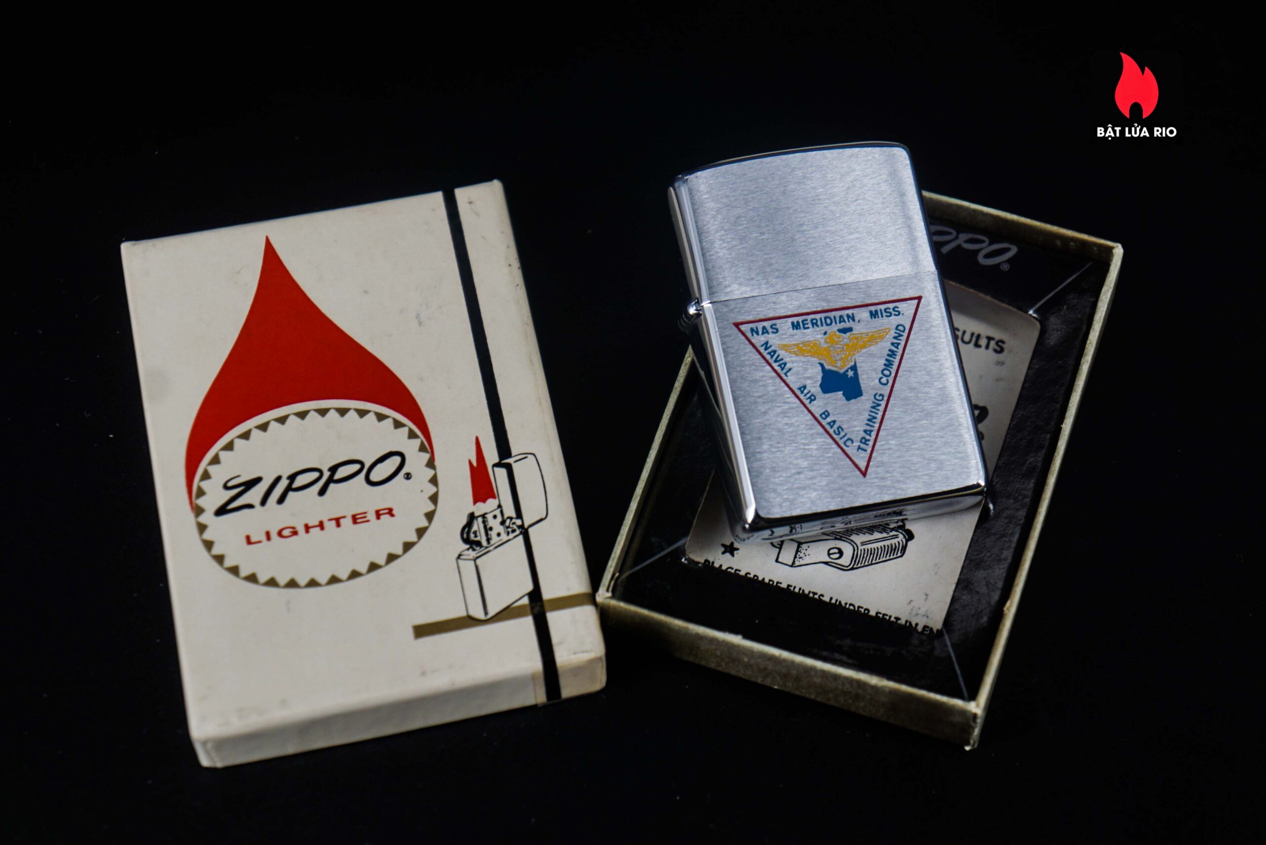 Zippo Xưa 1977 – Nas Meridian Miss. Training Command Naval Air Basic Training 2