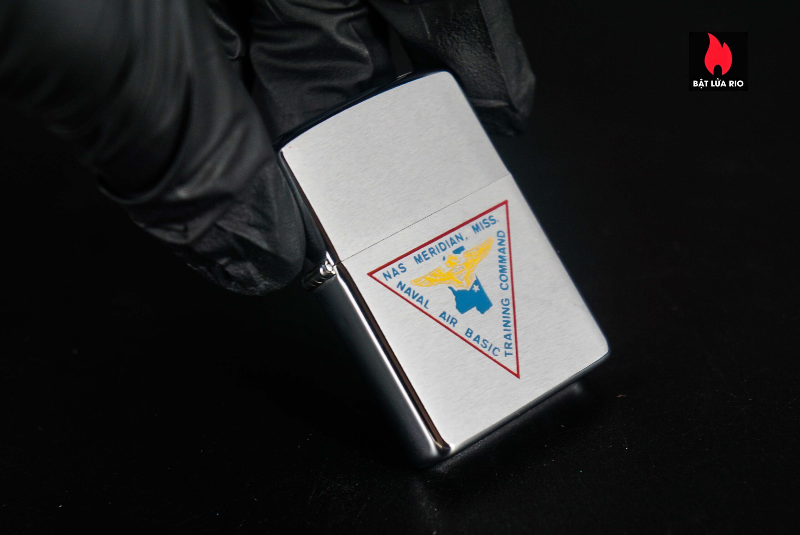 Zippo Xưa 1977 – Nas Meridian Miss. Training Command Naval Air Basic Training 7