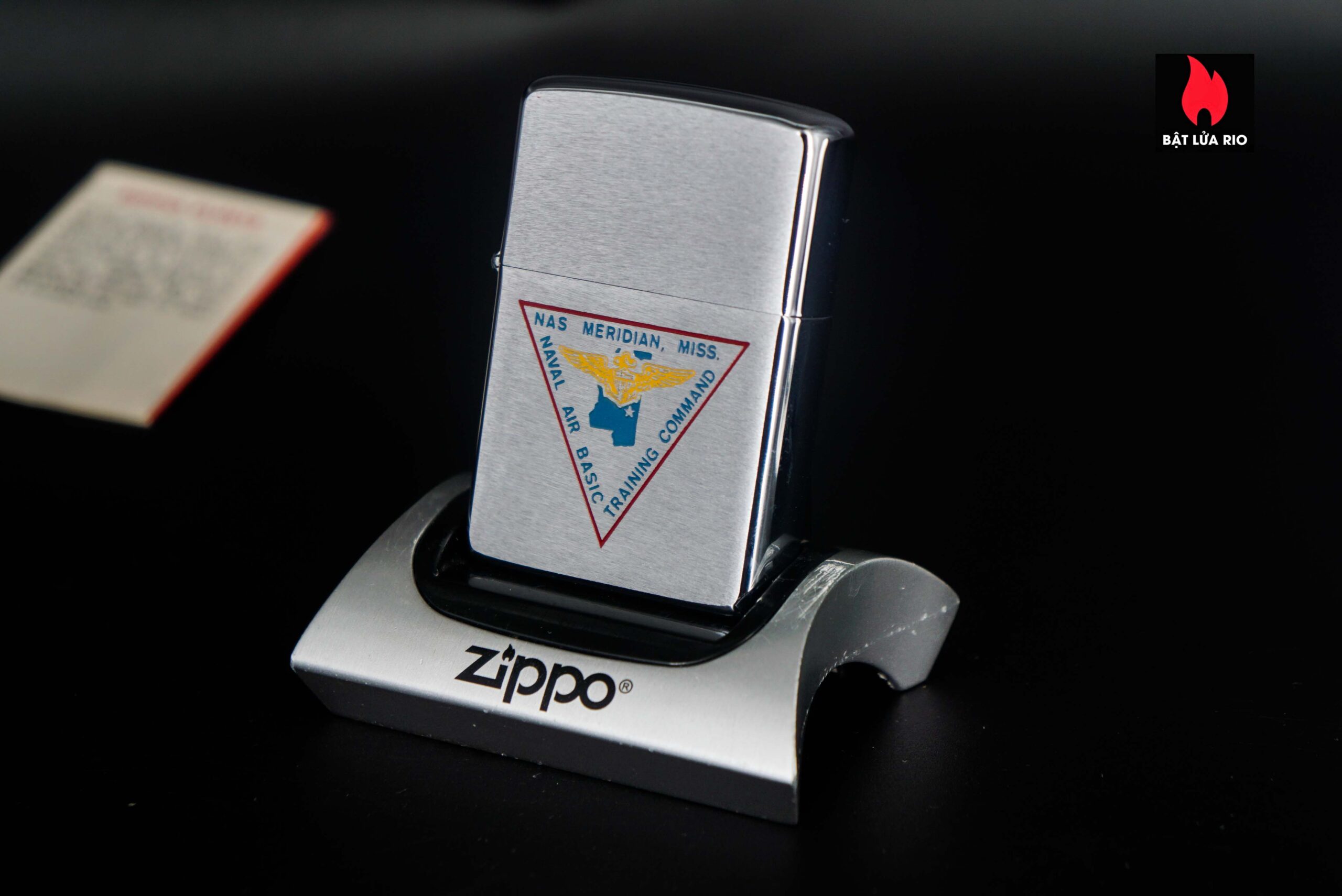 Zippo Xưa 1977 – Nas Meridian Miss. Training Command Naval Air Basic Training 8
