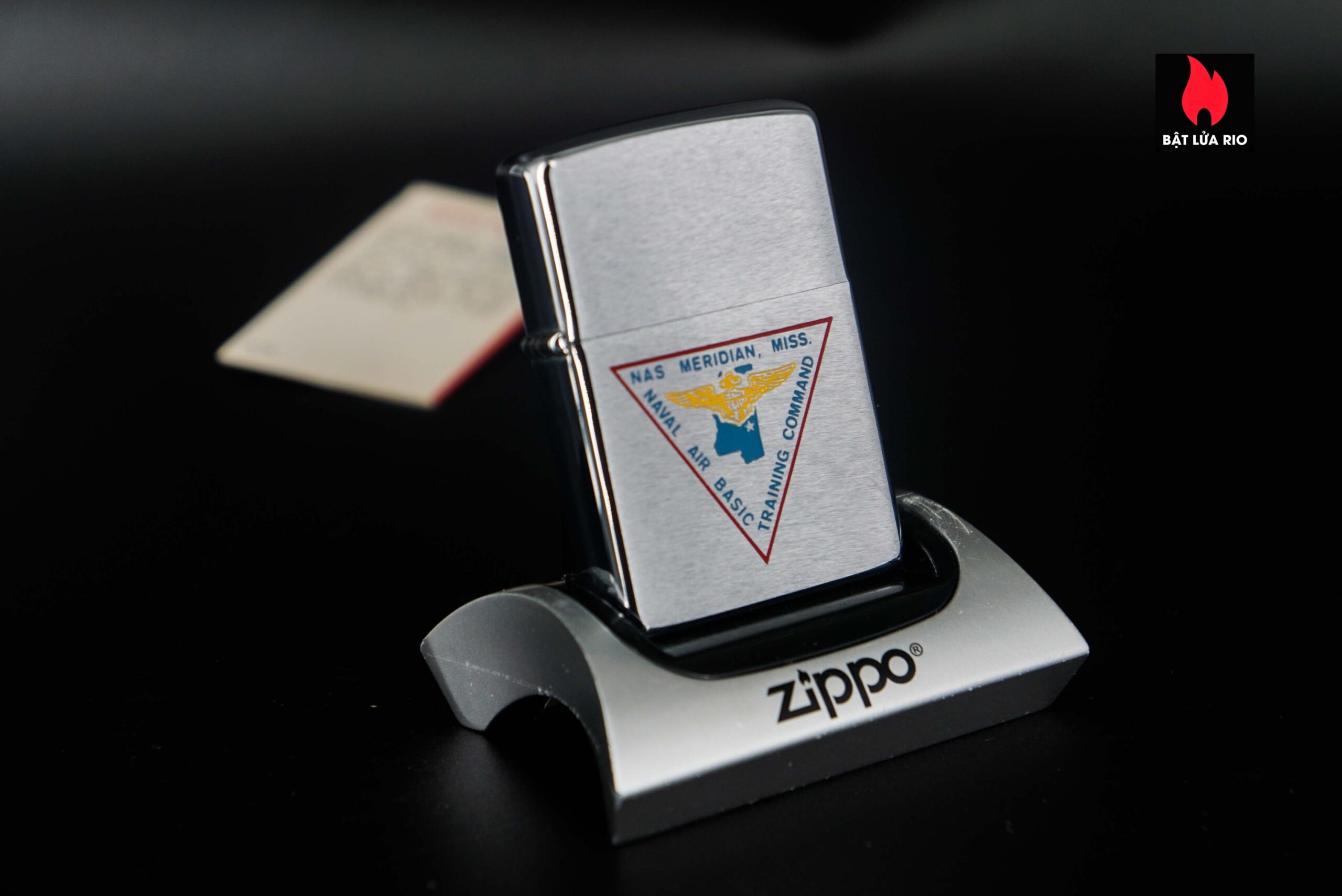 Zippo Xưa 1977 – Nas Meridian Miss. Training Command Naval Air Basic Training