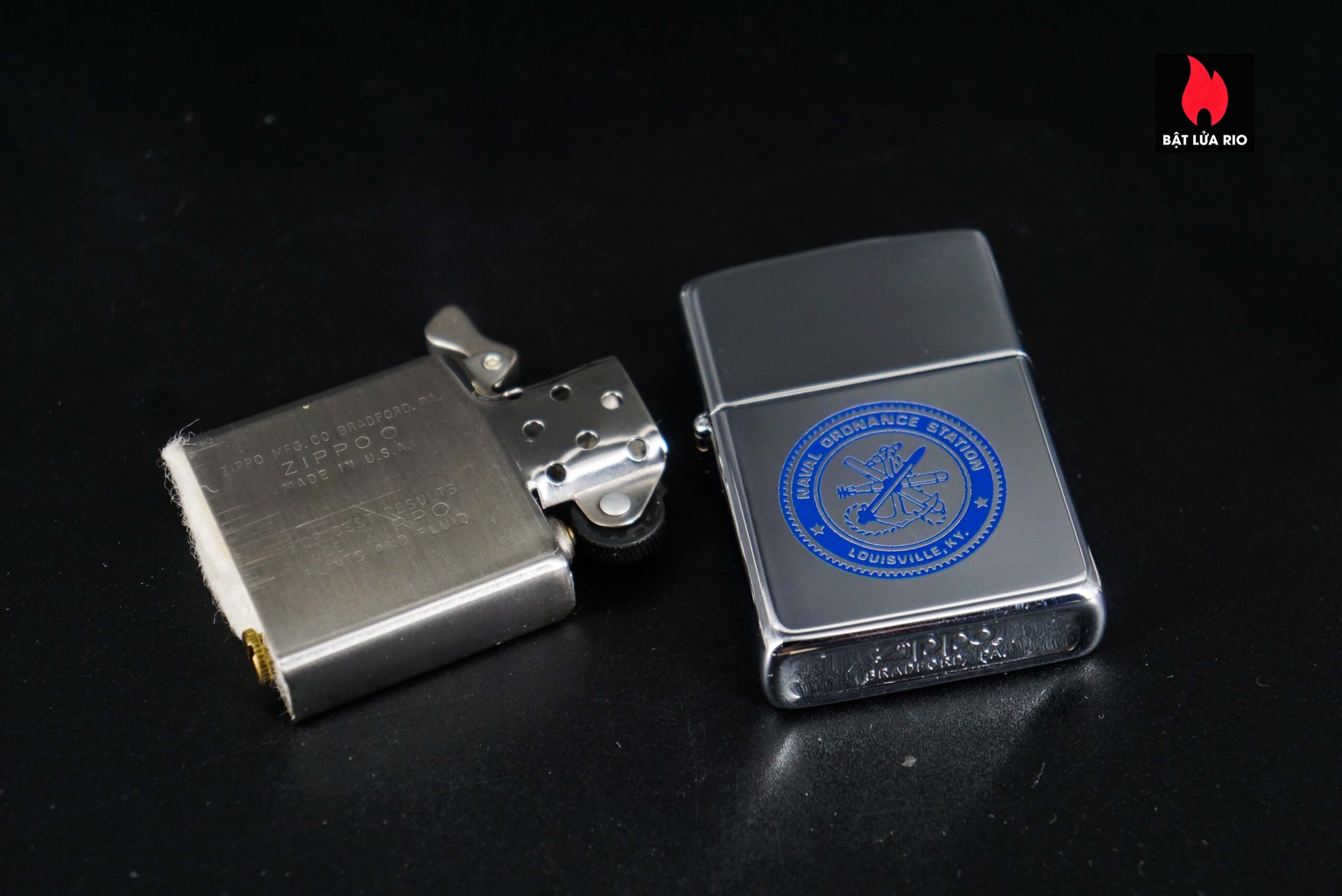 Zippo Xưa 1980 – Naval Ordnance Station Louisville 9