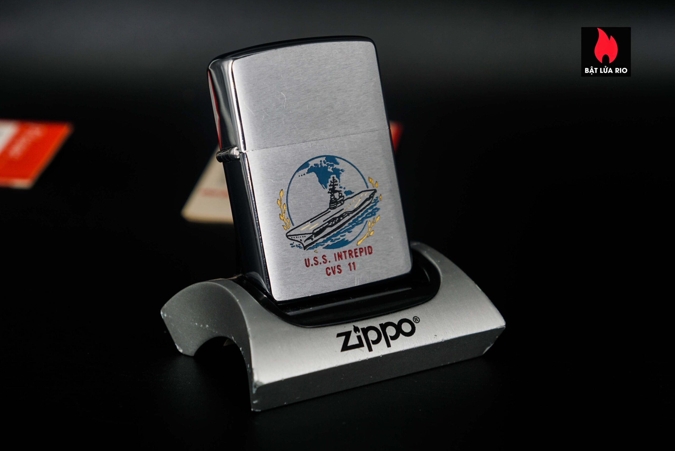 Zippo Xưa 1964 – USS Intrepid CV-11 – Cũ