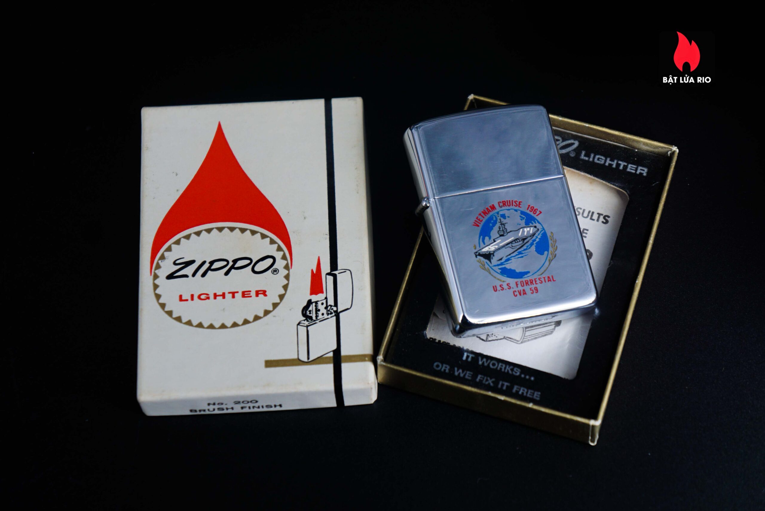 Zippo Xưa 1967 – VietNam War – VietNam Cruise 1967 – USS Forrestal CVA-59 – Tonkin Gulf 16 Zippo Xưa 1967 – VietNam War – VietNam Cruise 1967 – USS Forrestal CVA-59 – Tonkin Gulf 2