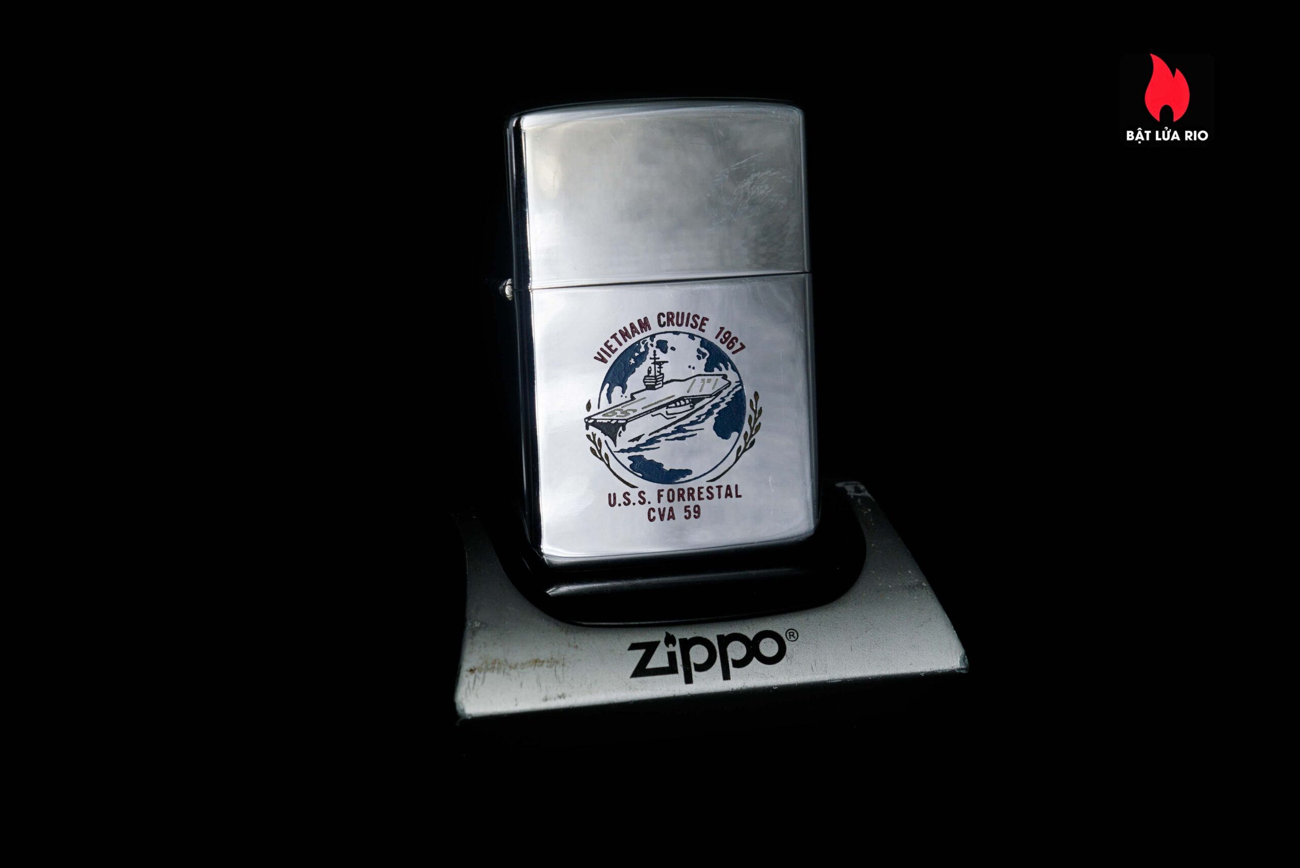 Zippo Xưa 1967 – VietNam War – VietNam Cruise 1967 – USS Forrestal CVA-59 – Tonkin Gulf 1 Zippo Xưa 1967 – VietNam War – VietNam Cruise 1967 – USS Forrestal CVA-59 – Tonkin Gulf