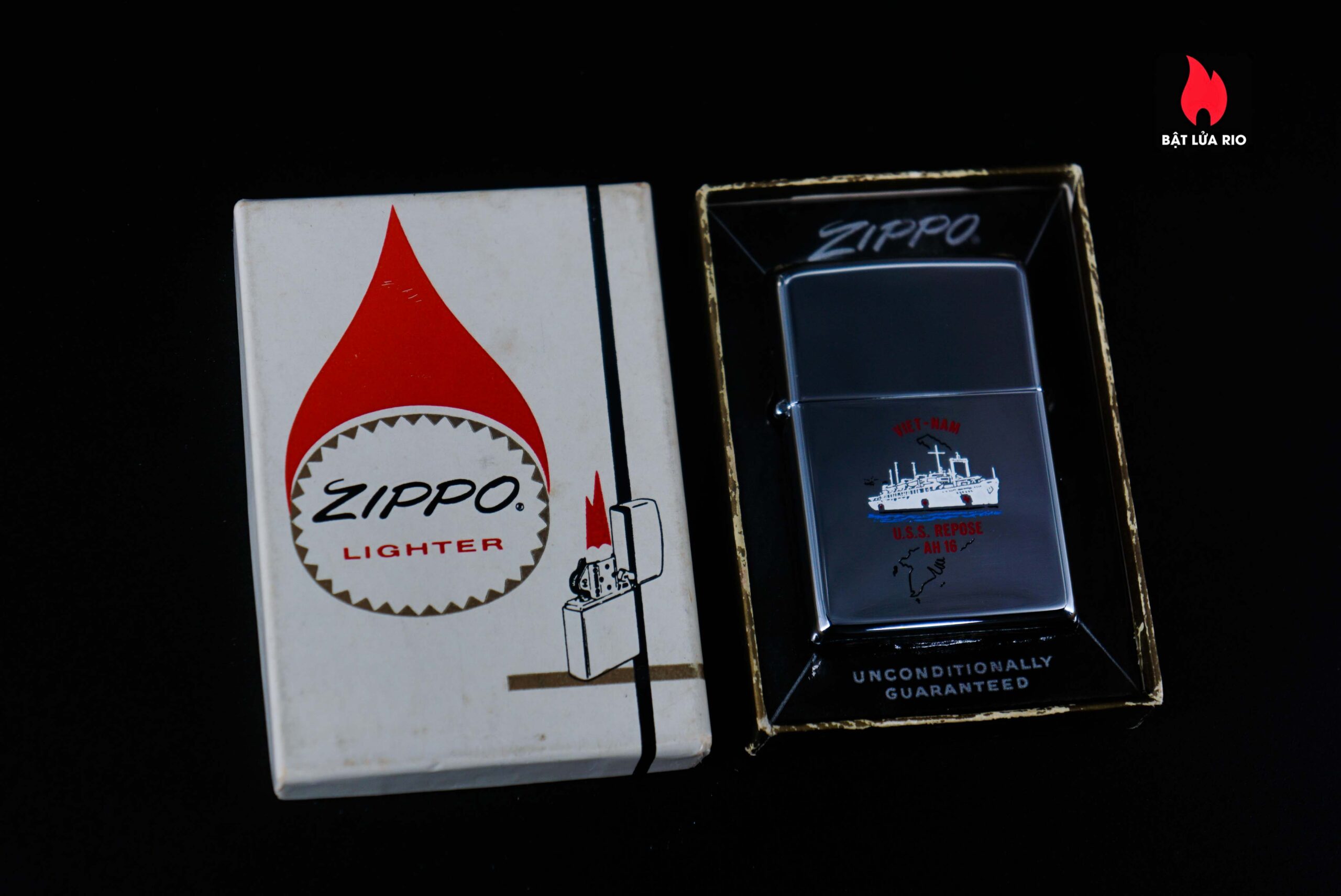 Zippo Xưa 1968 – VietNam War – USS Repose (AH-16) 1