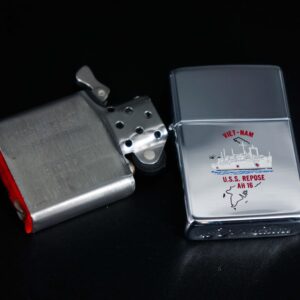 Zippo Xưa 1968 – VietNam War – USS Repose (AH-16) 10