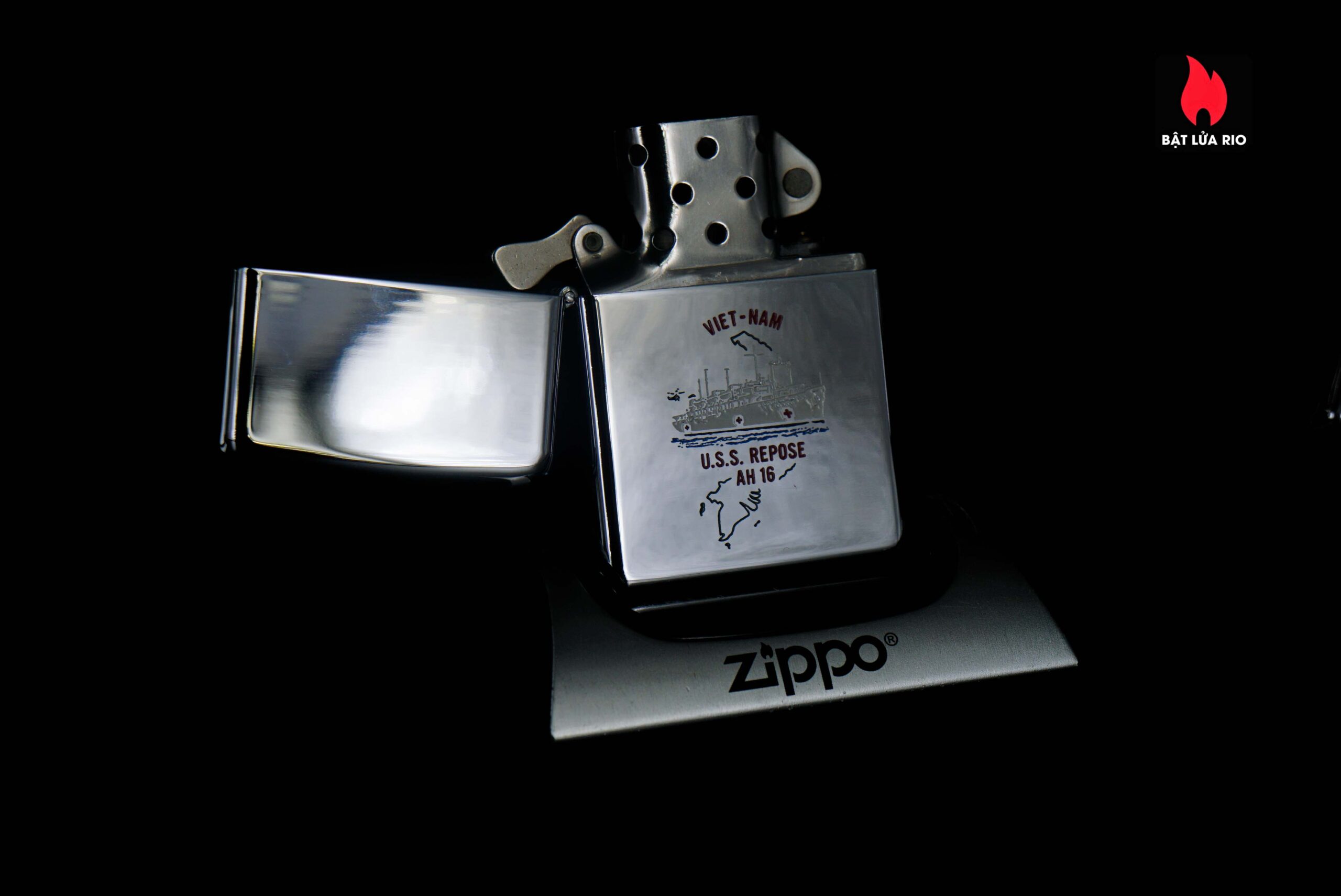 Zippo Xưa 1968 – VietNam War – USS Repose (AH-16) 11