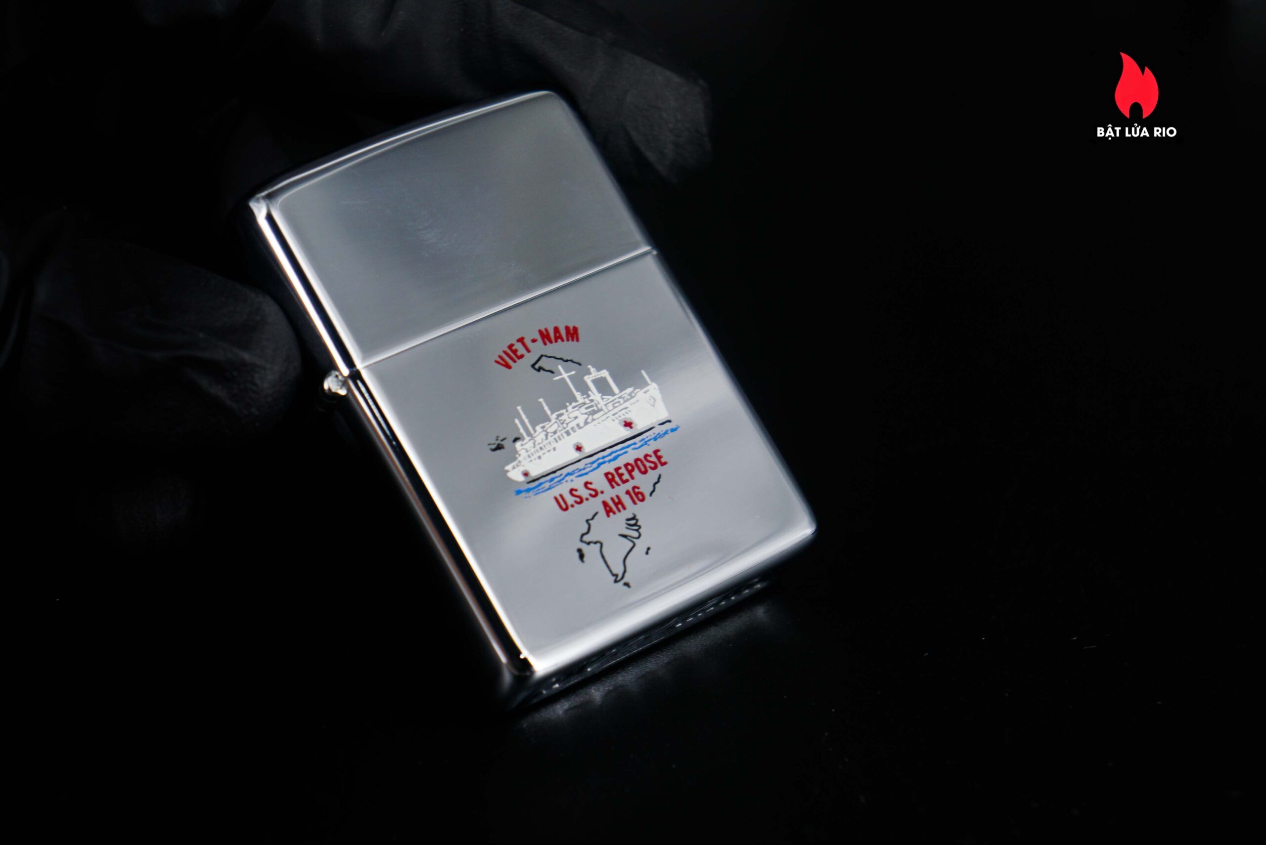 Zippo Xưa 1968 – VietNam War – USS Repose (AH-16) 12