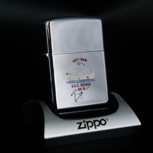Zippo Xưa 1968 – VietNam War – USS Repose (AH-16)
