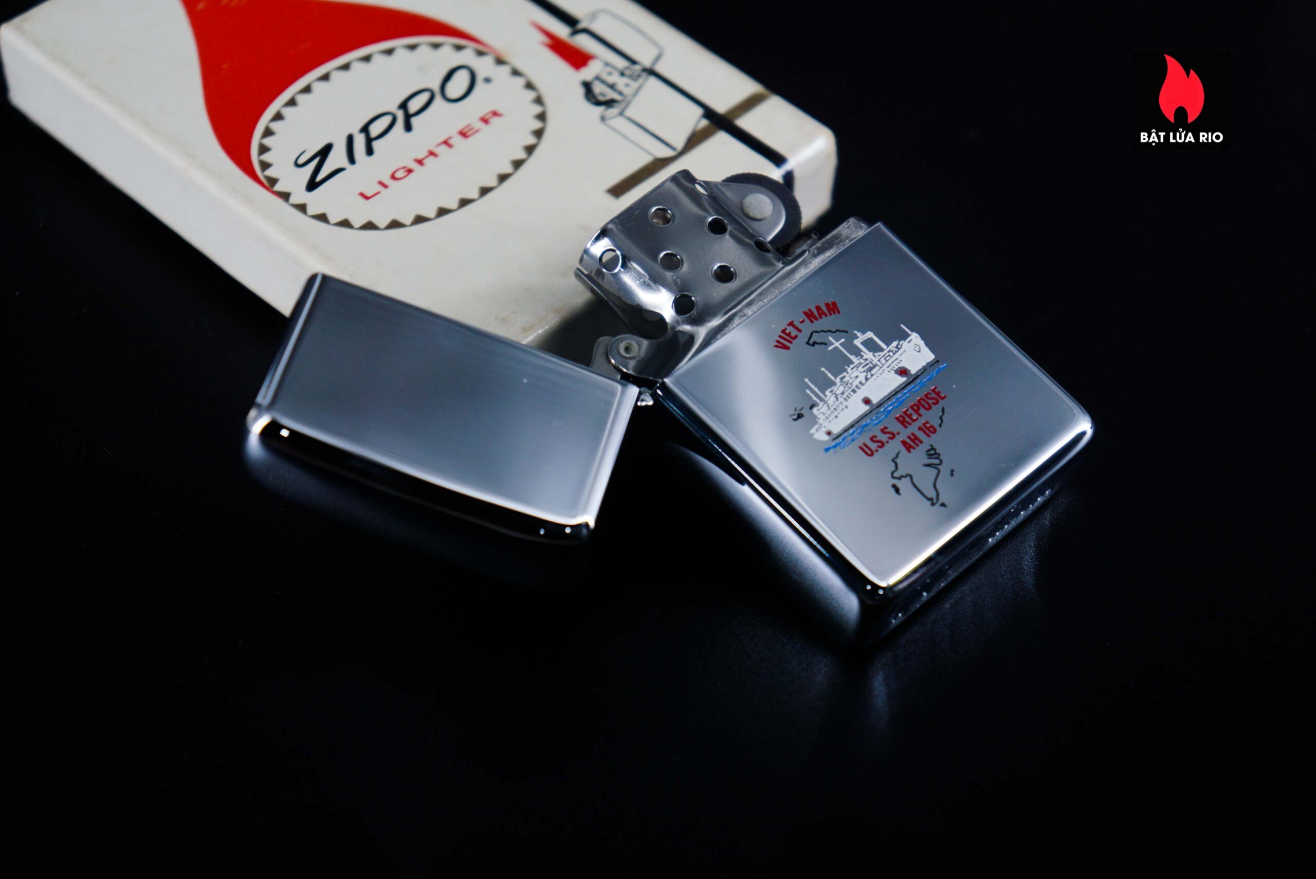 Zippo Xưa 1968 – VietNam War – USS Repose (AH-16) 6