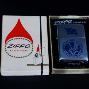 Zippo Xưa 1970 – Nato Strikfltlanta – G.E. MILLER Vice Admiral U.S. Navy Commander STRIKFLTLANT 12