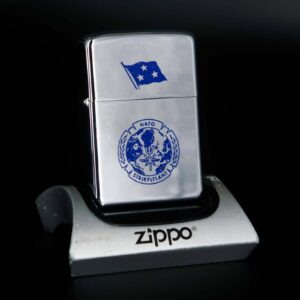 Zippo Xưa 1970 – Nato Strikfltlanta – G.E. MILLER Vice Admiral U.S. Navy Commander STRIKFLTLANT