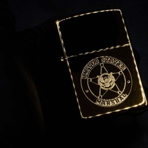 Zippo 2002 – Gold Plate – United States Marshals Service 40 Zippo 2002 – Gold Plate – United States Marshals Service 5