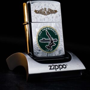 Zippo La Mã 1988 – High Polished Chrome – USS Hammerhead SSN-663