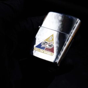 Zippo La Mã 1989 – High Polished Chrome – 2nd Armored Division - Hell on Wheels 11