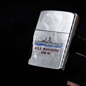 Zippo La Mã 1989 – High Polished Chrome – USS Mississippi CGN-40 13