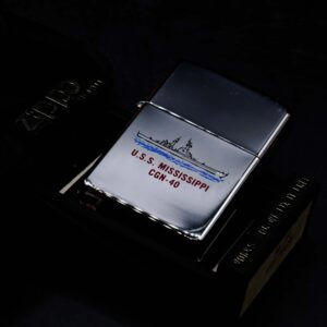 Zippo La Mã 1989 – High Polished Chrome – USS Mississippi CGN-40 17