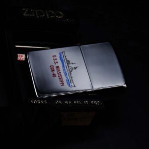 Zippo La Mã 1989 – High Polished Chrome – USS Mississippi CGN-40 18