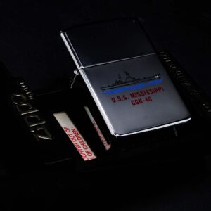 Zippo La Mã 1989 – High Polished Chrome – USS Mississippi CGN-40 19