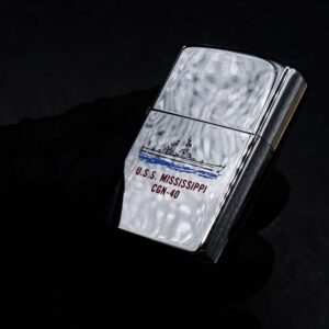 Zippo La Mã 1989 – High Polished Chrome – USS Mississippi CGN-40 7