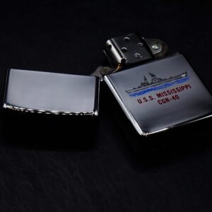Zippo La Mã 1989 – High Polished Chrome – USS Mississippi CGN-40 8