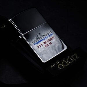 Zippo La Mã 1989 – High Polished Chrome – USS Mississippi CGN-40 9