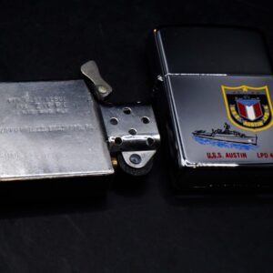 Zippo La Mã 1990 – High Polished Chrome – USS Austin LPD-4 4