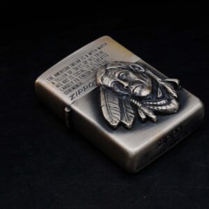 Zippo La Mã 1992 – Antique Silver – American Indian 12