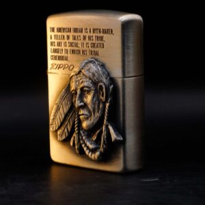 Zippo La Mã 1992 – Antique Silver – American Indian 17