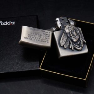 Zippo La Mã 1992 – Antique Silver – American Indian 2