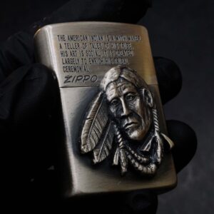 Zippo La Mã 1992 – Antique Silver – American Indian 20
