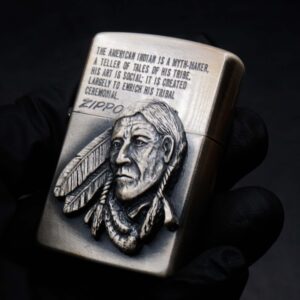 Zippo La Mã 1992 – Antique Silver – American Indian 21