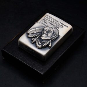Zippo La Mã 1992 – Antique Silver – American Indian 6