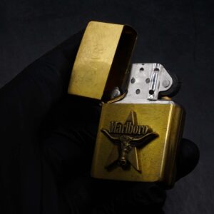 Zippo La Mã 1992 – Đồng Nguyên Khối – Marlboro Longhorns – VWR 14