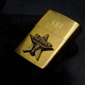 Zippo La Mã 1992 – Đồng Nguyên Khối – Marlboro Longhorns – VWR 17
