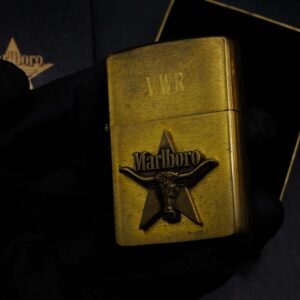 Zippo La Mã 1992 – Đồng Nguyên Khối – Marlboro Longhorns – VWR 4